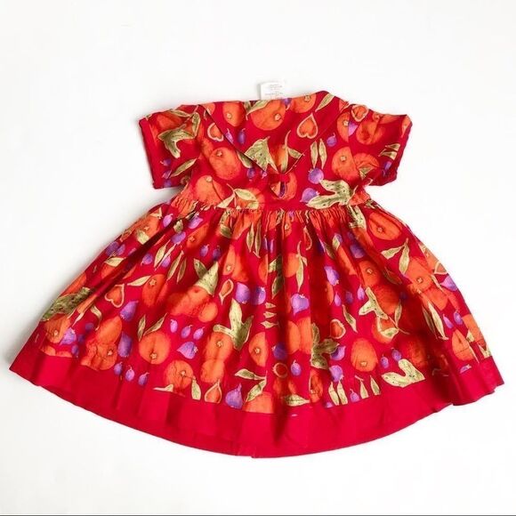 VTG CB kids Girls orange/veggie hat/dress set 3T - Picture 6 of 7